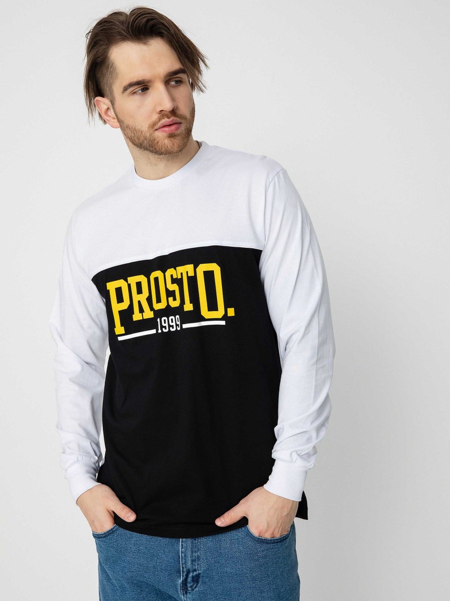 Clothing Prosto Longsleeves | Prosto Onenine Longsleeve White/Black