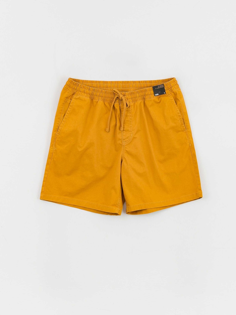 Clothing Vans Shorts | Vans Range Salt Wash Relaxed Elastic Shorts Orange