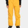 Clothing Quiksilver Snowboard Pants | Quiksilver Estate Jr Snowboard Pants Yellow