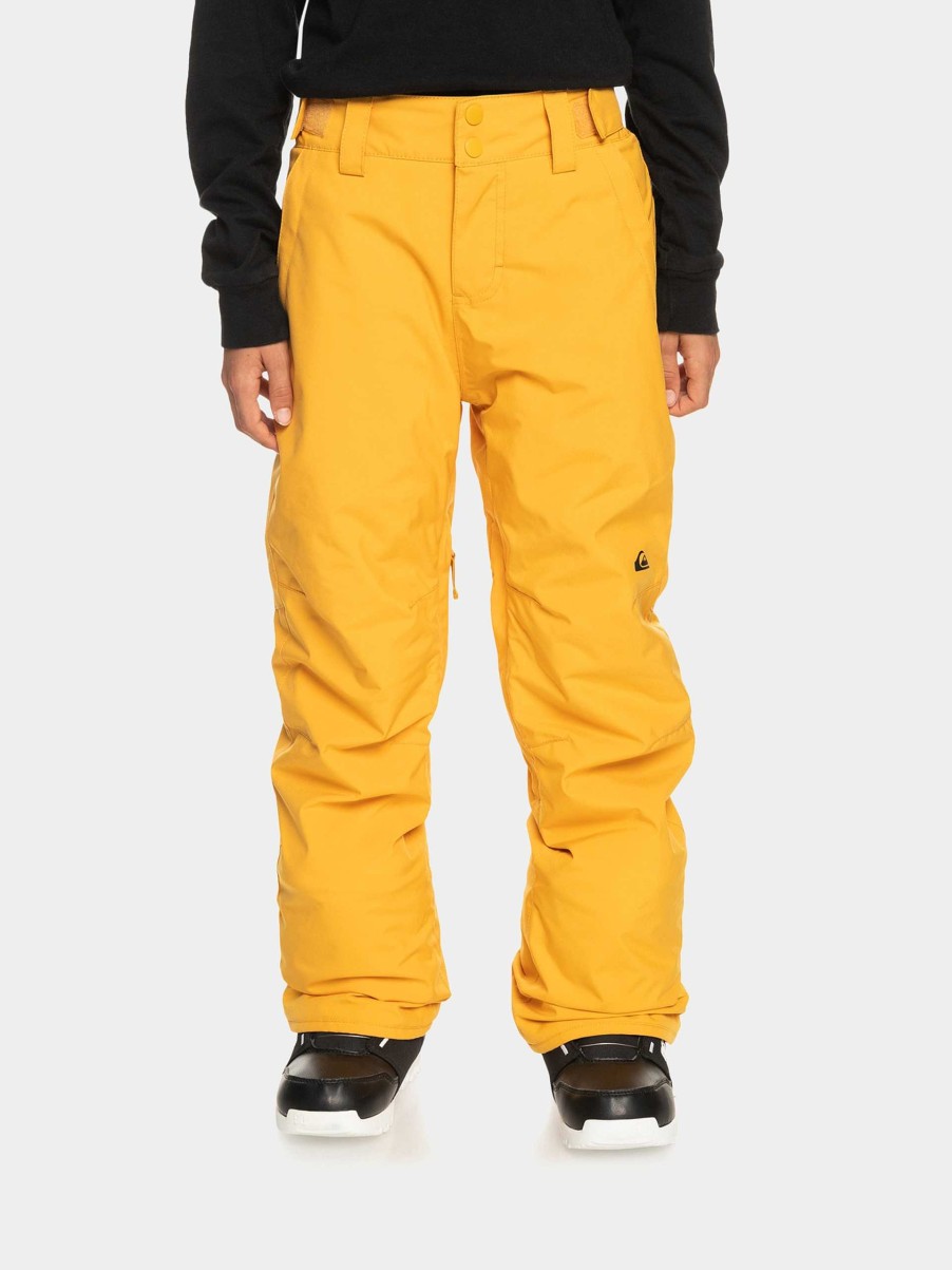 Clothing Quiksilver Snowboard Pants | Quiksilver Estate Jr Snowboard Pants Yellow