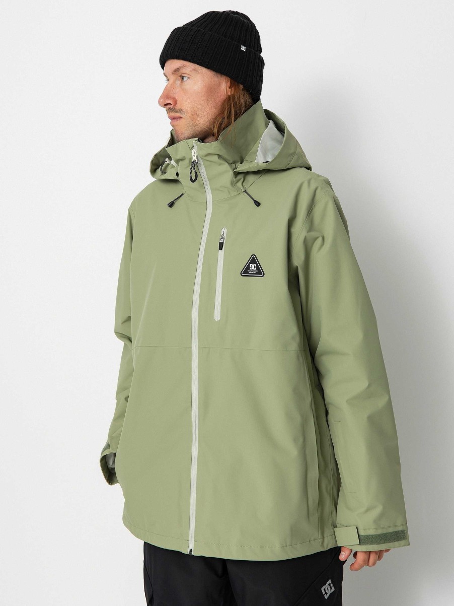 Clothing DC Snowboard Jackets | Mens Dc Basis 30K Snowboard Jacket Green