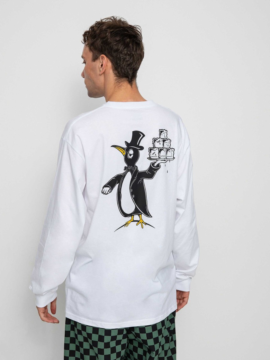 Clothing Vans Longsleeves | Vans Checkerboard Research Longsleeve White