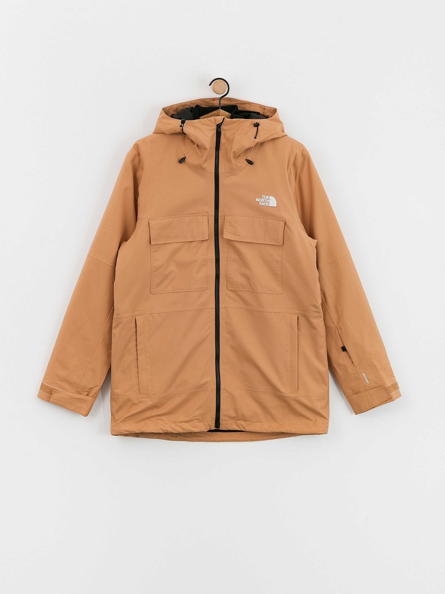 Clothing The North Face Snowboard Jackets | Mens The North Face Fourbarrel Triclimate Snowboard Jacket Brown