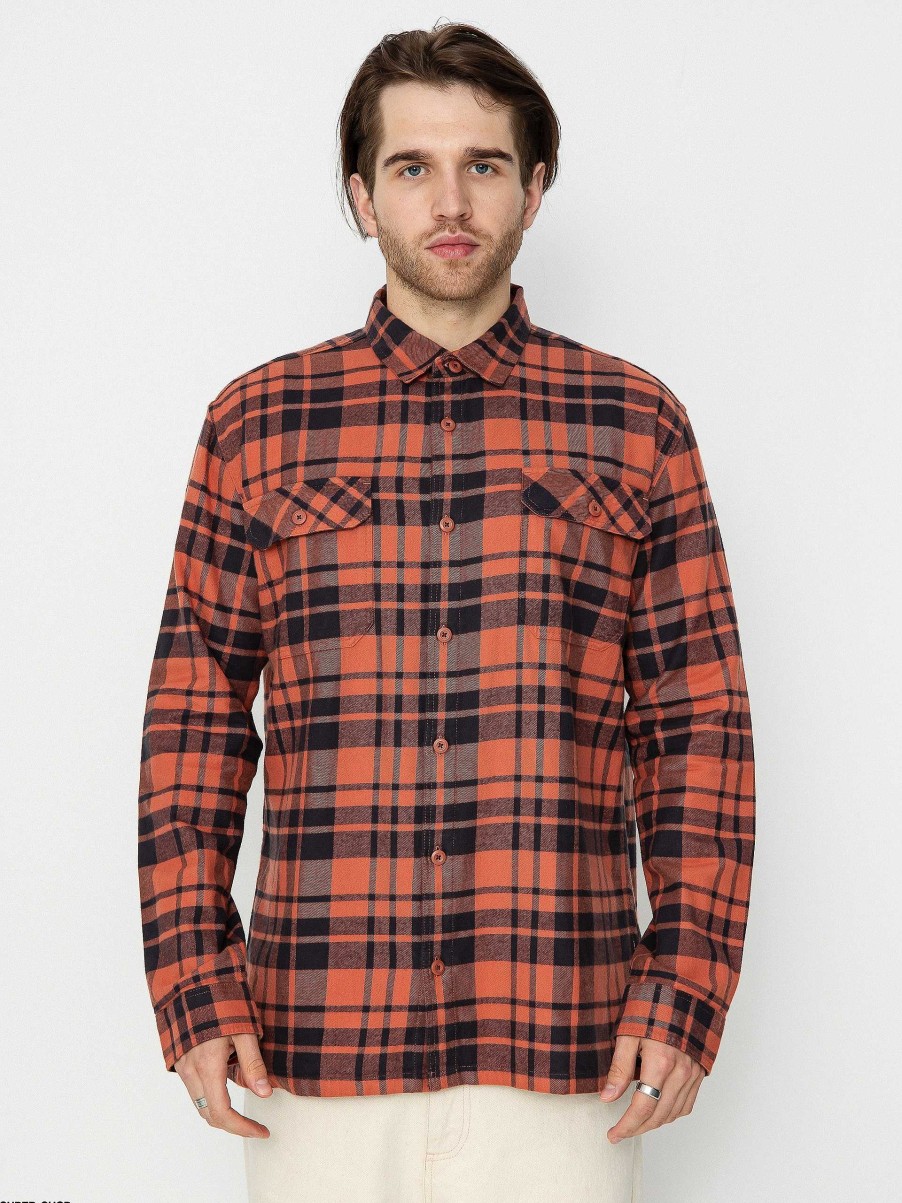 Clothing Patagonia Shirts | Patagonia Organic Cotton Fjord Flannel Shirt Red