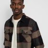 Clothing Brixton Shirts | Brixton Bowery Flannel Ls Shirt Grey