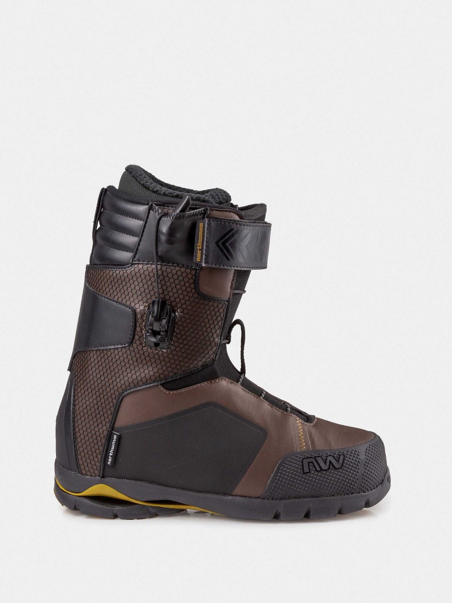 Shoe Northwave Stiff | Mens Northwave Domain Sls Snowboard Boots Brown