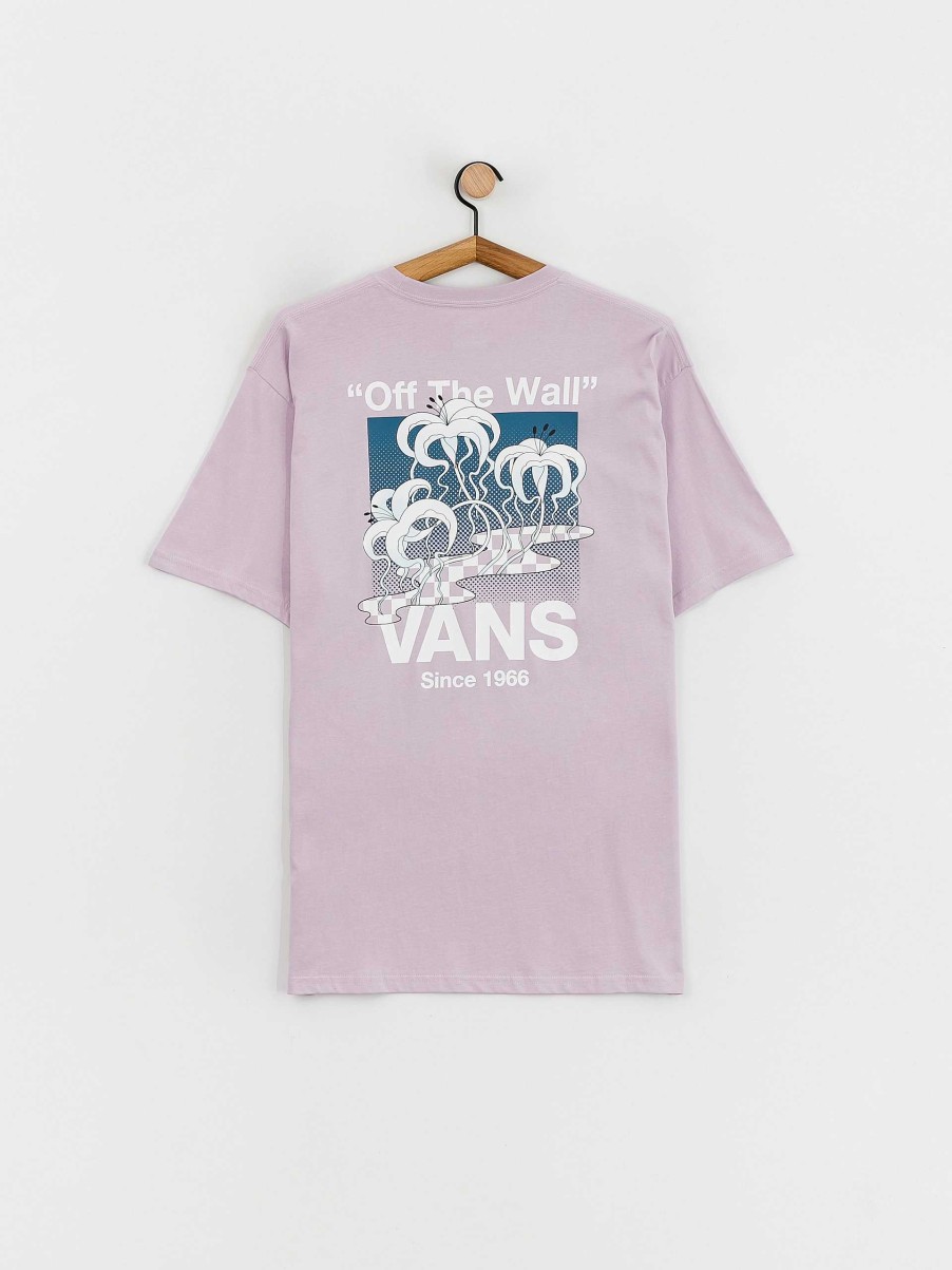 Clothing Vans T-Shirts | Vans Checkerboard Blooming T-Shirt Violet