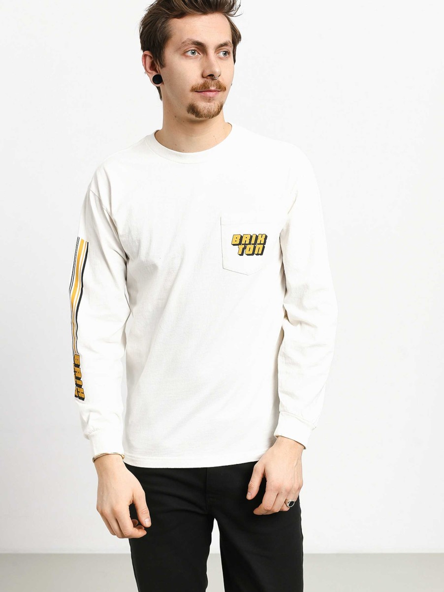 Clothing Brixton Longsleeves | Brixton Chiba Stt Pkt Longsleeve White