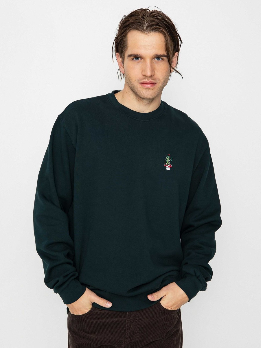 Clothing Iriedaily Sweatshirts/Hoodies | Iriedaily Smokey Emb Sweatshirt Black