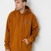 Clothing Brixton Sweatshirts/Hoodies | Brixton Crest Hd Hoodie Brown