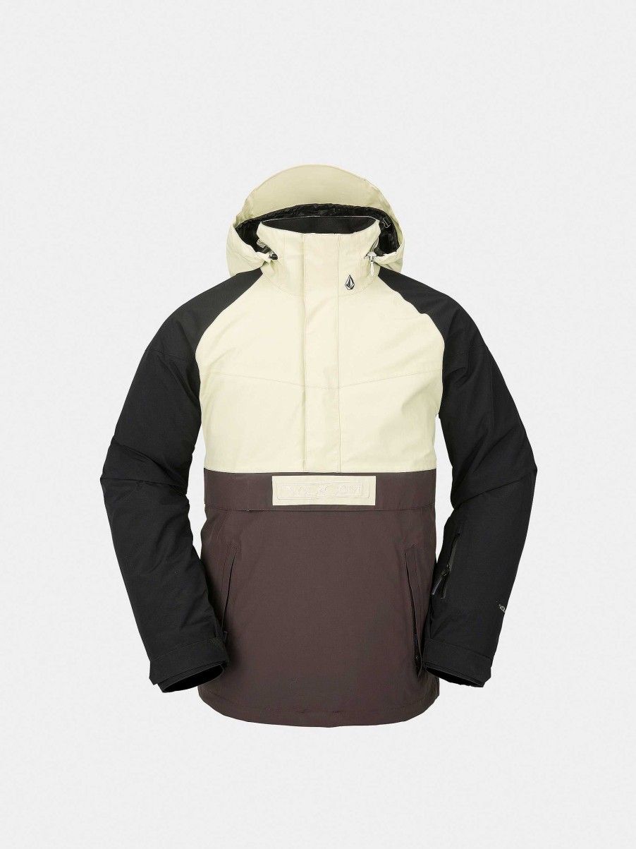 Clothing Volcom Snowboard Jackets | Mens Volcom Melo Gore Tex Pullover Snowboard Jacket Brown