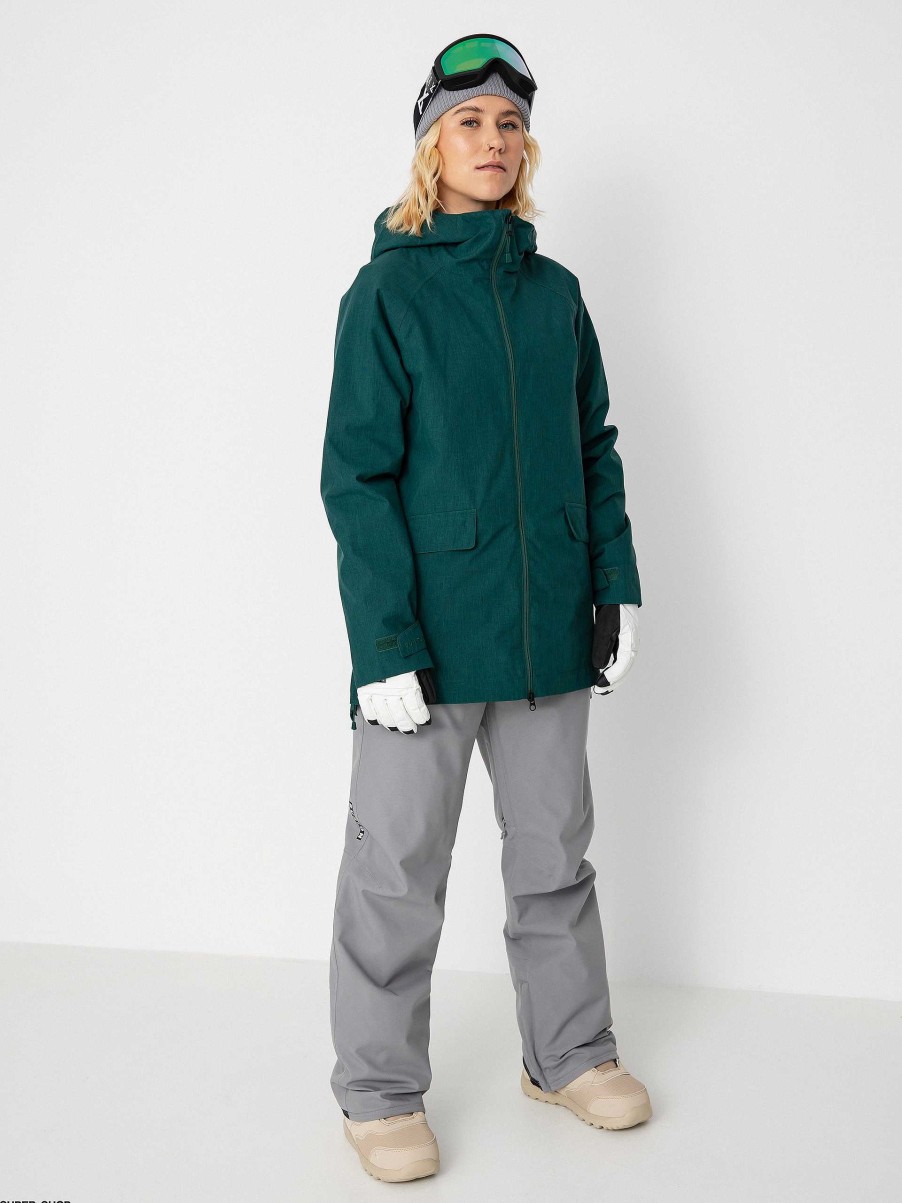 Clothing Burton Snowboard Jackets | Womens Burton Lalik Snowboard Jacket Green