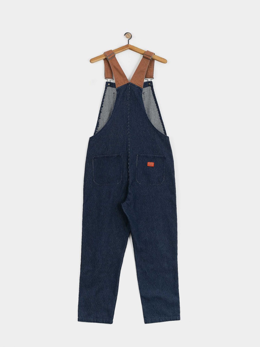 Clothing RVCA Pants | Rvca Chainmail Overall Pants Blue