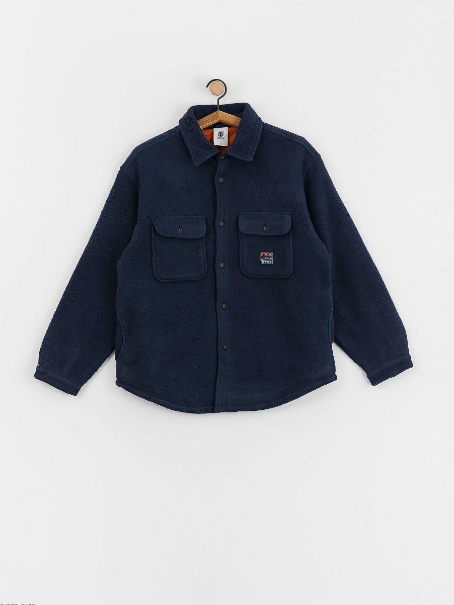 Clothing Element Shirts | Element Hueco North Shirt Navy Blue