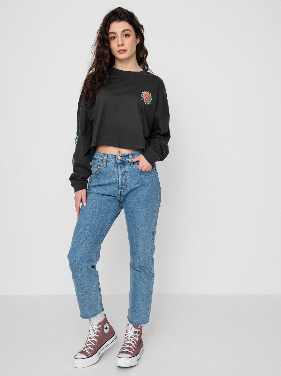 Clothing Billabong Longsleeves | Billabong Beach Boyfriend Longsleeve Wmn Black