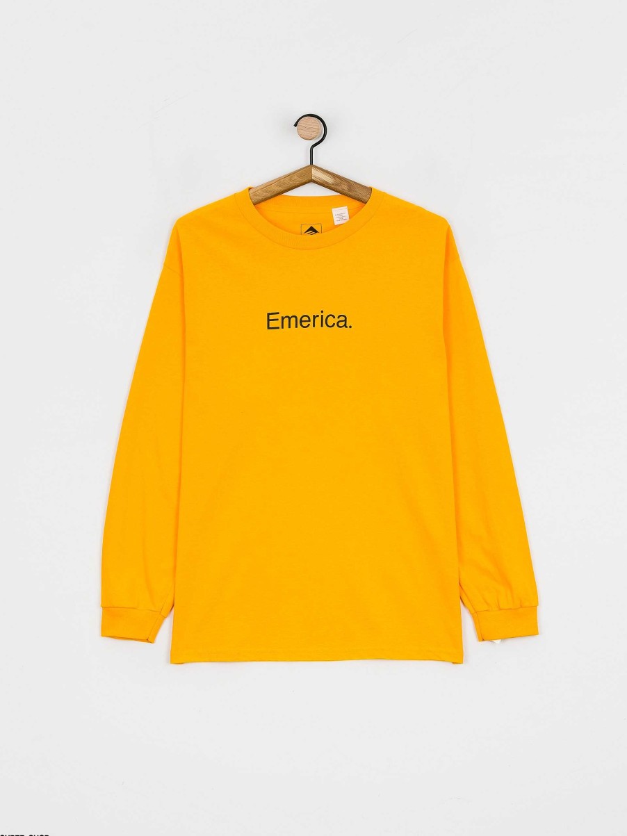 Clothing Emerica Longsleeves | Emerica Eff Corporate Longsleeve Golden