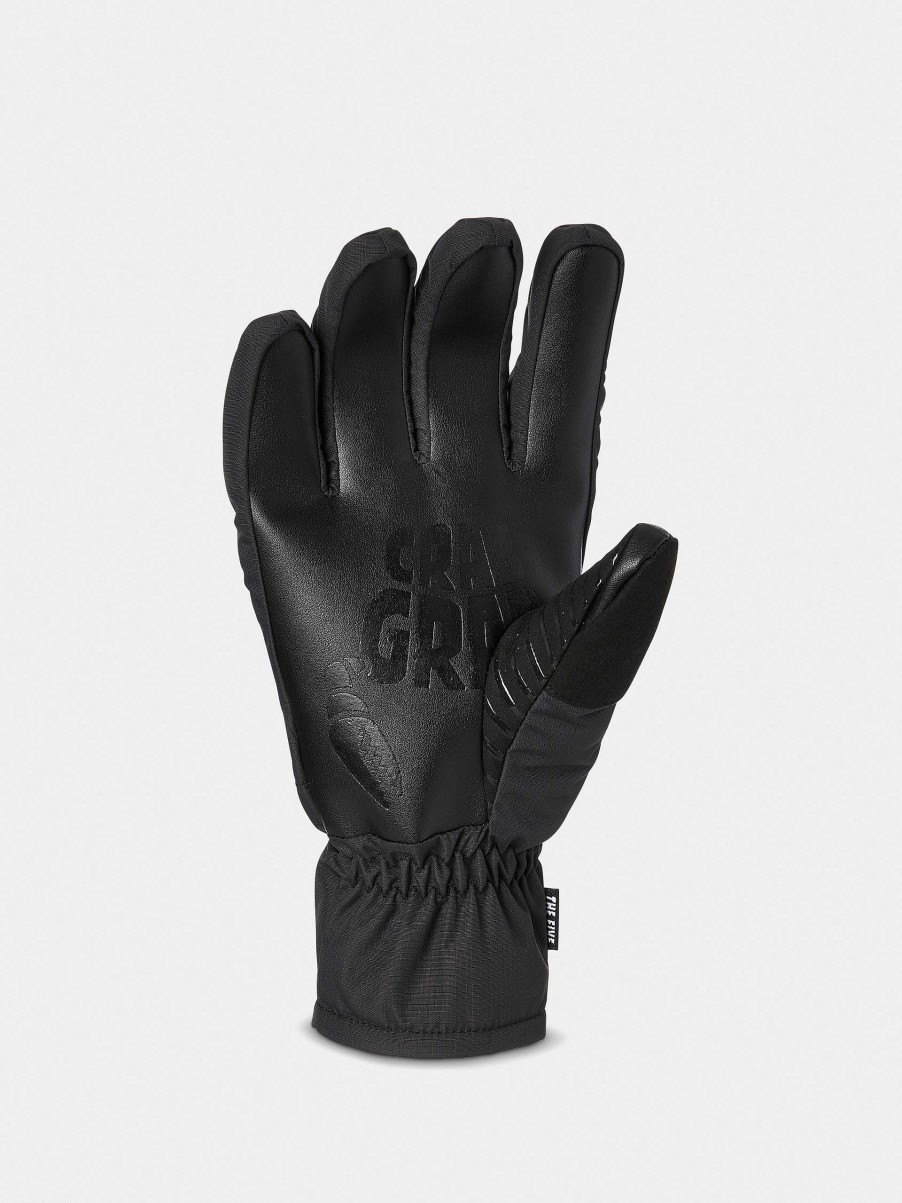 Clothing Crab Grab Snowboard Gloves | Crab Grab Five Glove Gloves Black