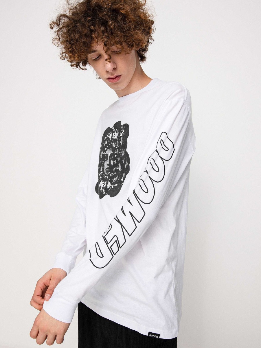 Clothing Etnies Longsleeves | Etnies Doomed Longsleeve White