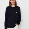 Clothing Carhartt WIP Longsleeves | Carhartt Wip Pocket Longsleeve Navy Blue