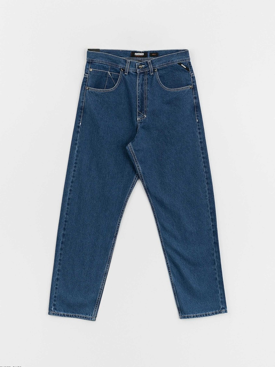 Clothing MassDnm Pants | Massdnm Craft Jeans Baggy Fit Pants Blue