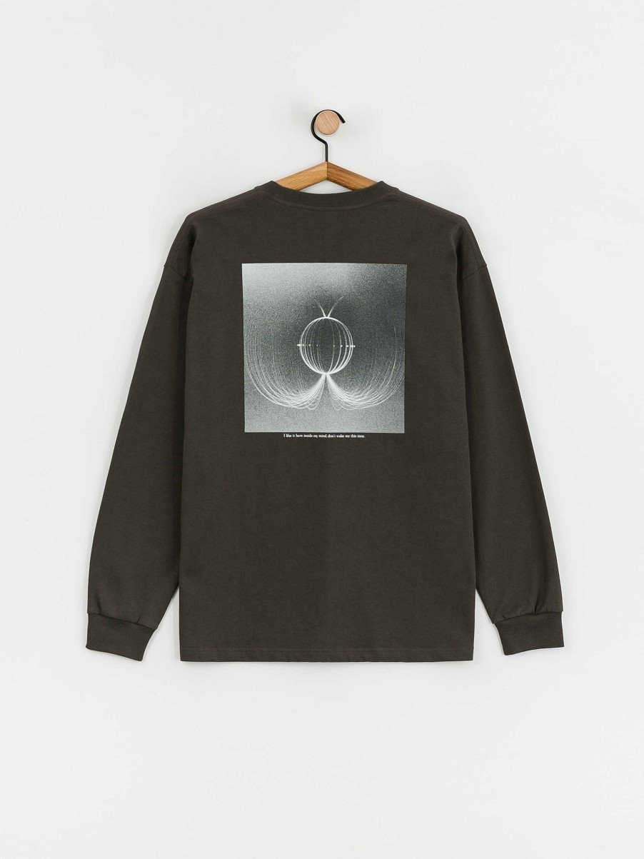 Clothing Polar Skate Longsleeves | Polar Skate Magnetic Field Ls Longsleeve Black