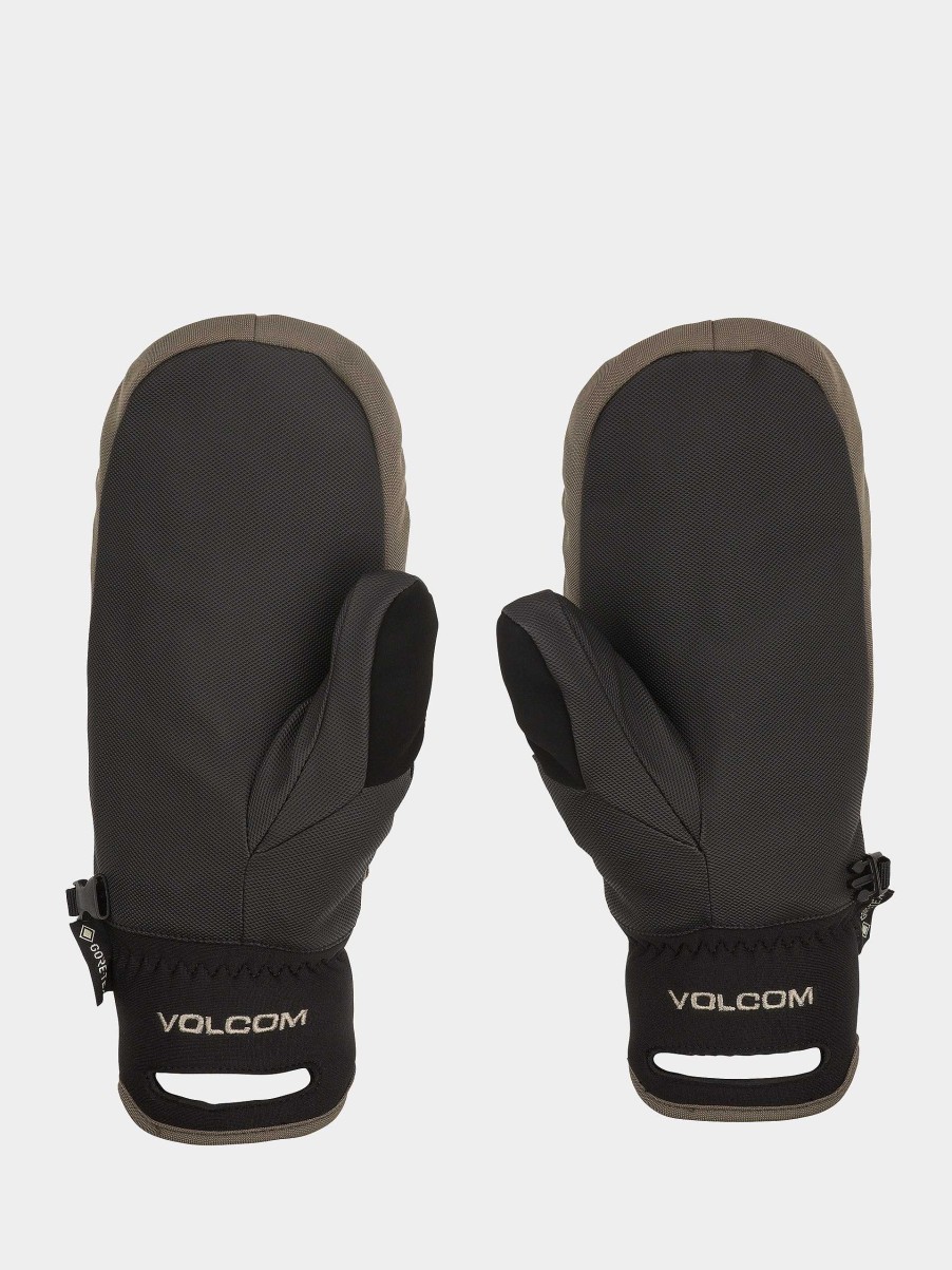 Clothing Volcom Snowboard Gloves | Volcom Stay Dry Gore Tex Mitt Gloves Grey