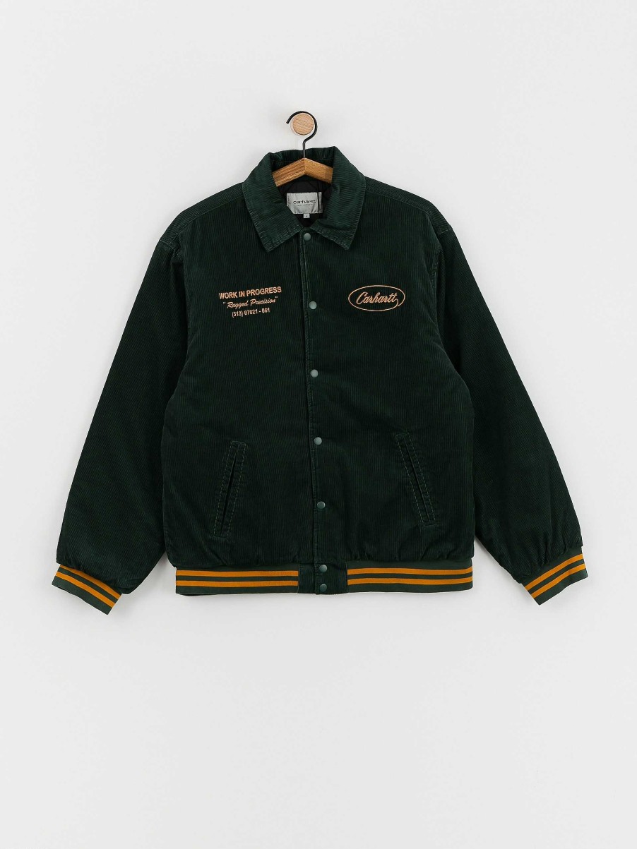 Clothing Carhartt WIP Jackets | Carhartt Wip Rugged Letterman Jacket Green