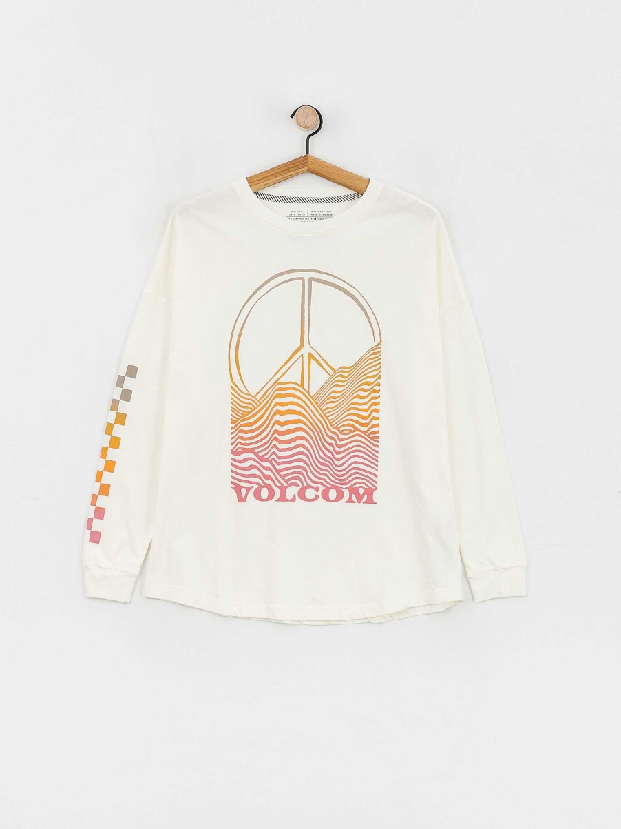 Clothing Volcom Longsleeves | Volcom Werking Doubles Longsleeve Wmn White