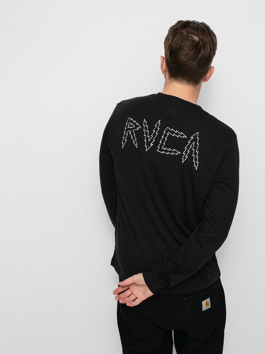 Clothing RVCA Longsleeves | Rvca Leines Banner Longsleeve Black