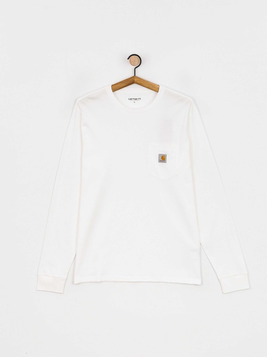 Clothing Carhartt WIP Longsleeves | Carhartt Wip Pocket Longsleeve White