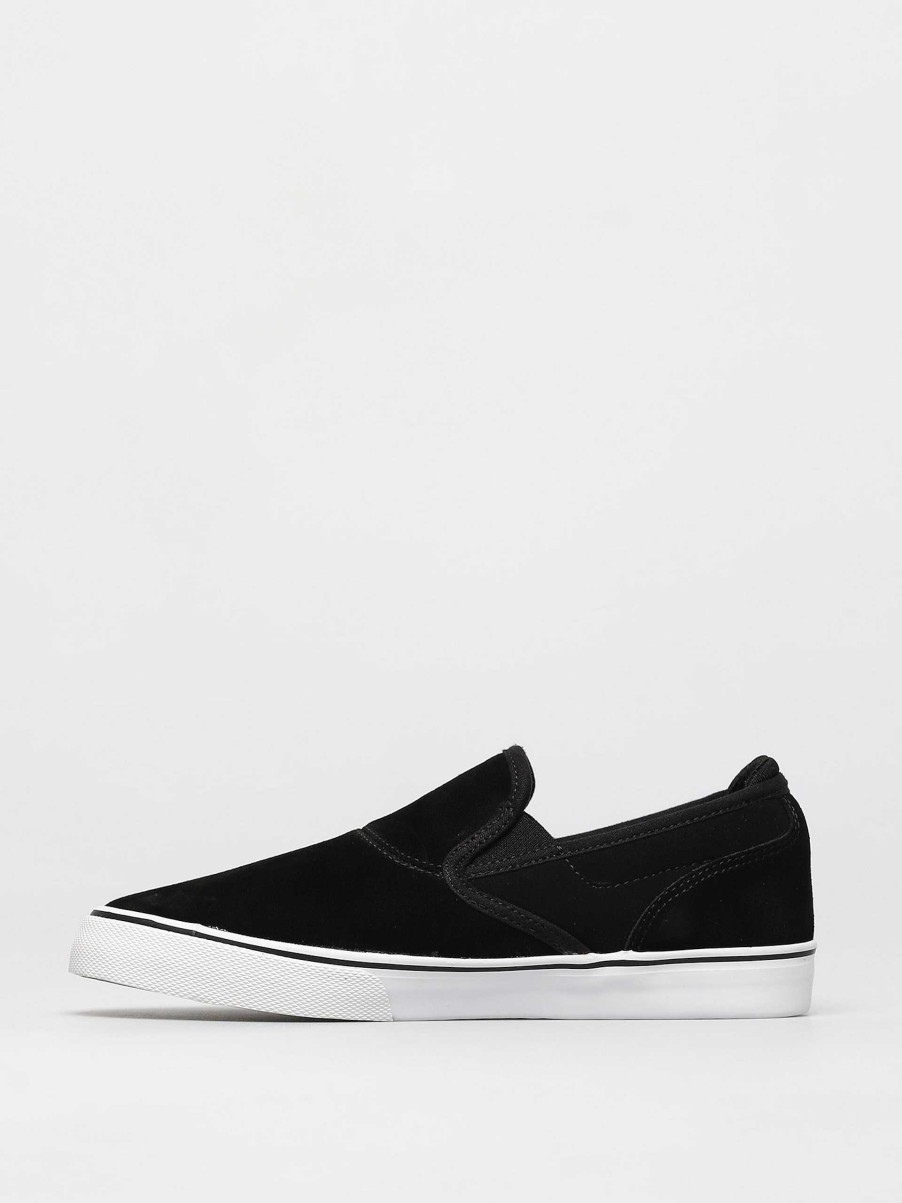 Shoe Emerica Kids Shoes | Emerica Wino G6 Slip On Youth Shoes Black