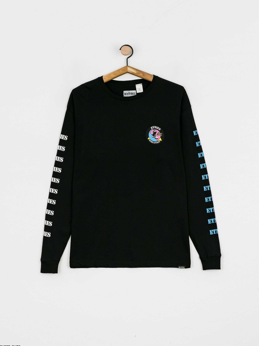 Clothing Etnies Longsleeves | Etnies Rebel Sport Longsleeve Black