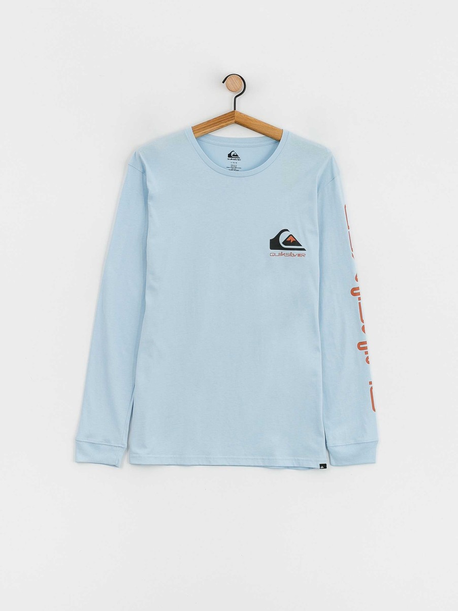 Clothing Quiksilver Longsleeves | Quiksilver Omni Logo Longsleeve Blue