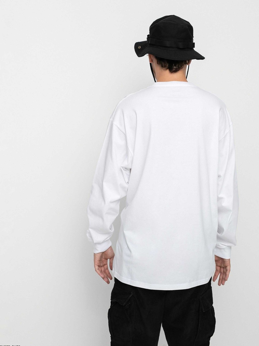 Clothing Vans Longsleeves | Vans Left Chest Hit Longsleeve White