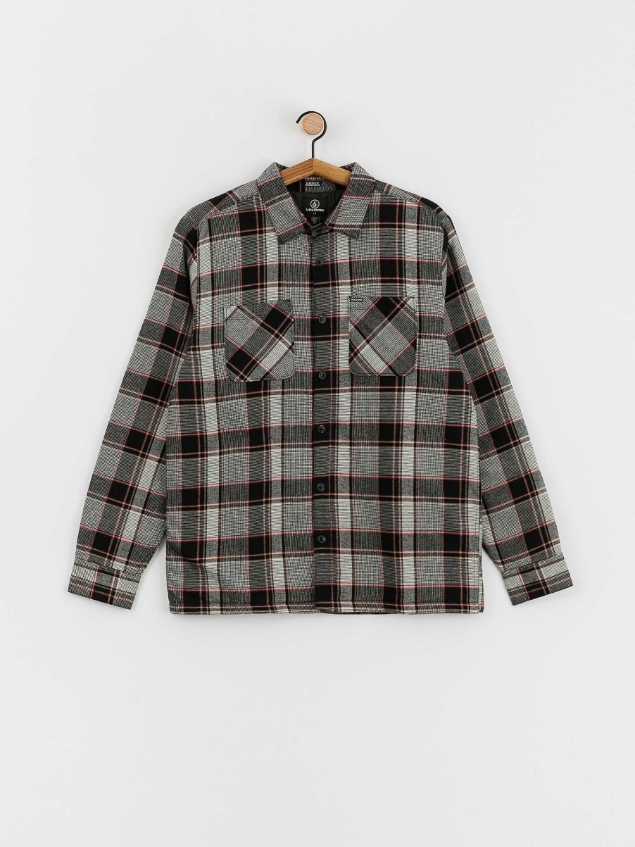 Clothing Volcom Shirts | Volcom Brickstone Lined Flannel Ls Shirt Black