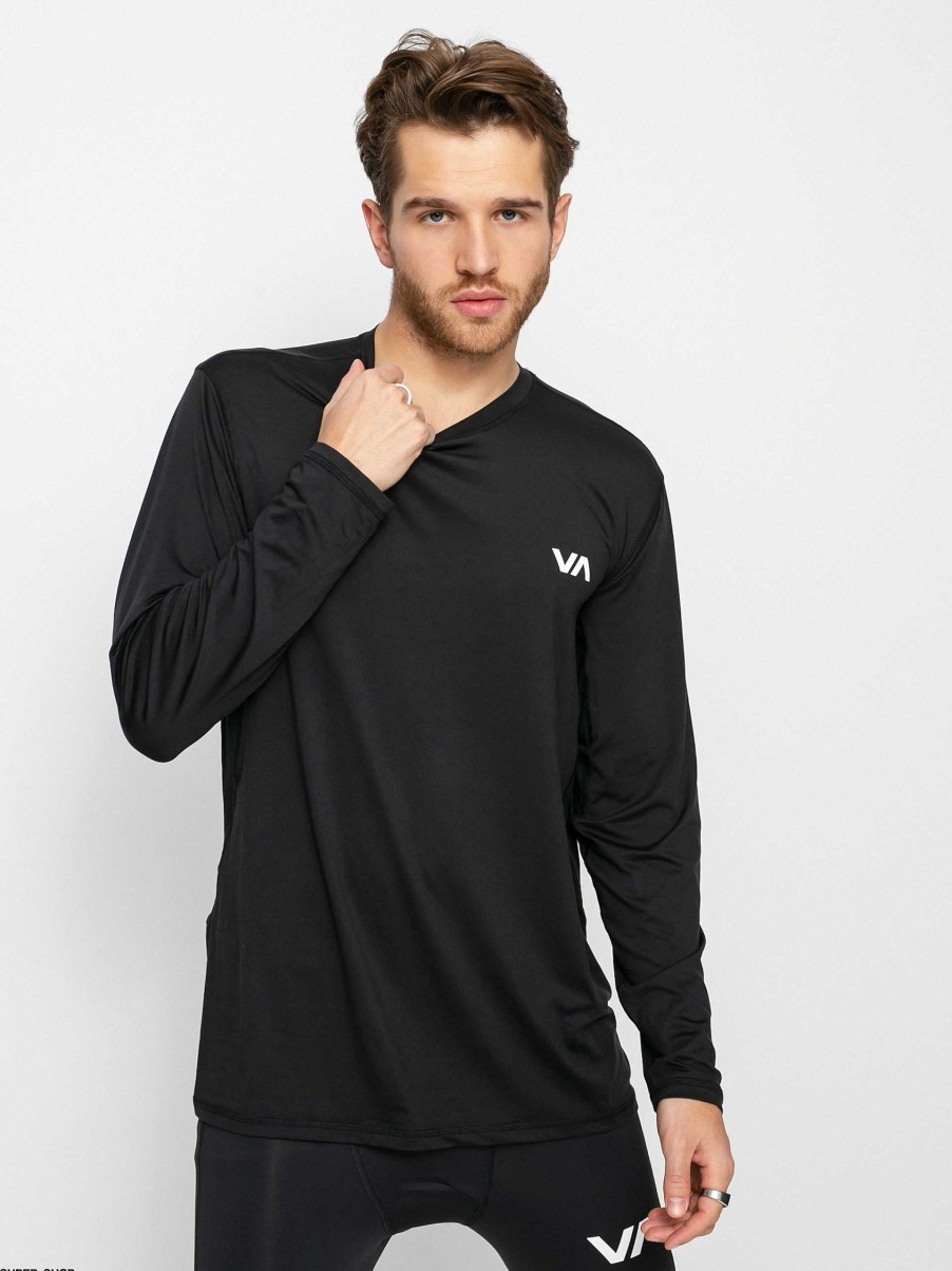 Clothing RVCA Longsleeves | Rvca Sport Vent Lycra Longsleeve Black