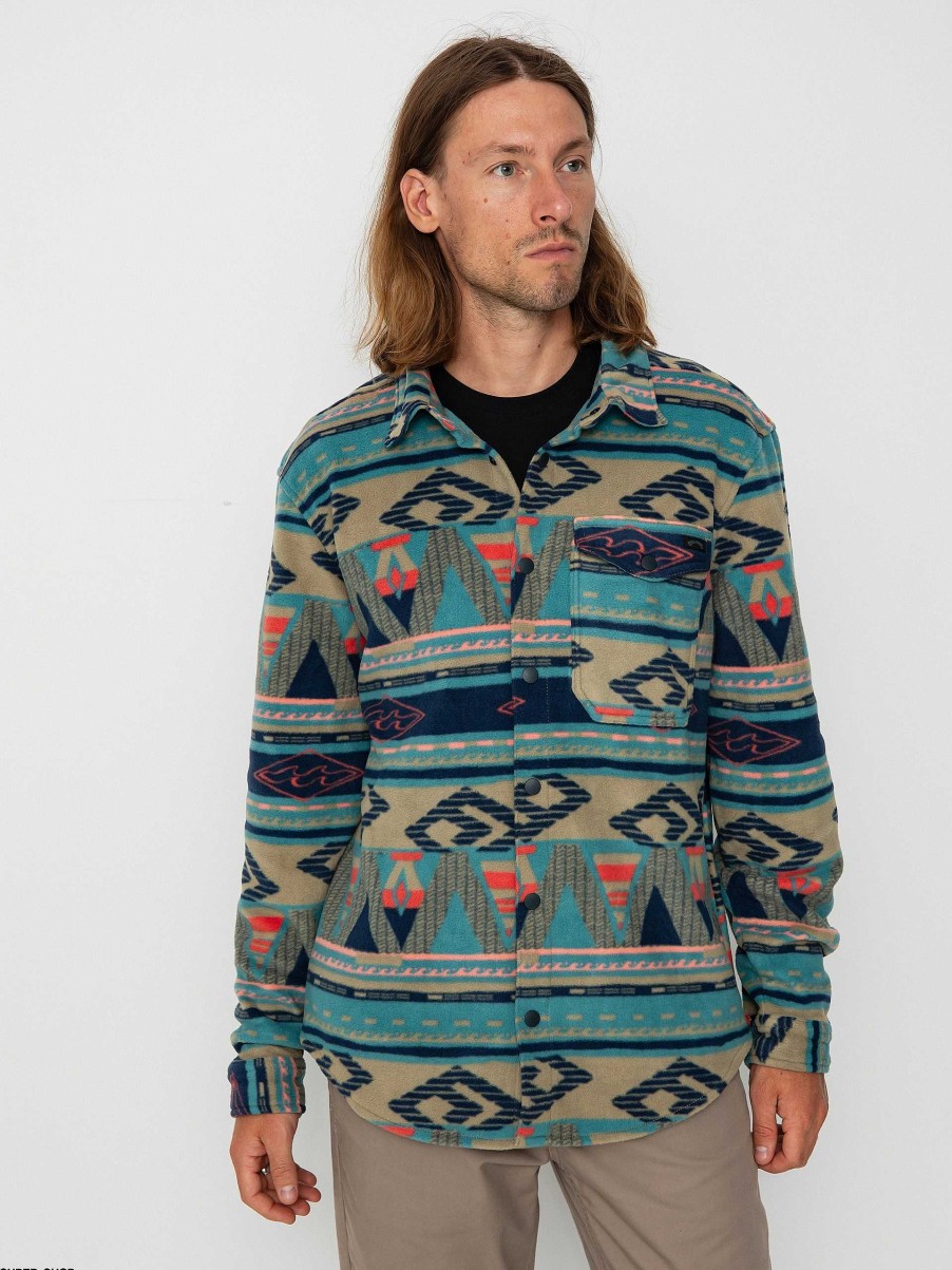 Clothing Billabong Shirts | Billabong Furnace Flannel Shirt Multicolor