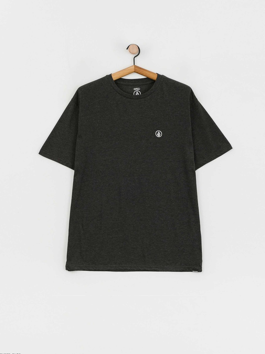 Clothing Volcom T-Shirts | Volcom Circle Blanks Hth T-Shirt Black