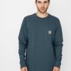 Clothing Carhartt WIP Longsleeves | Carhartt Wip Pocket Longsleeve Blue