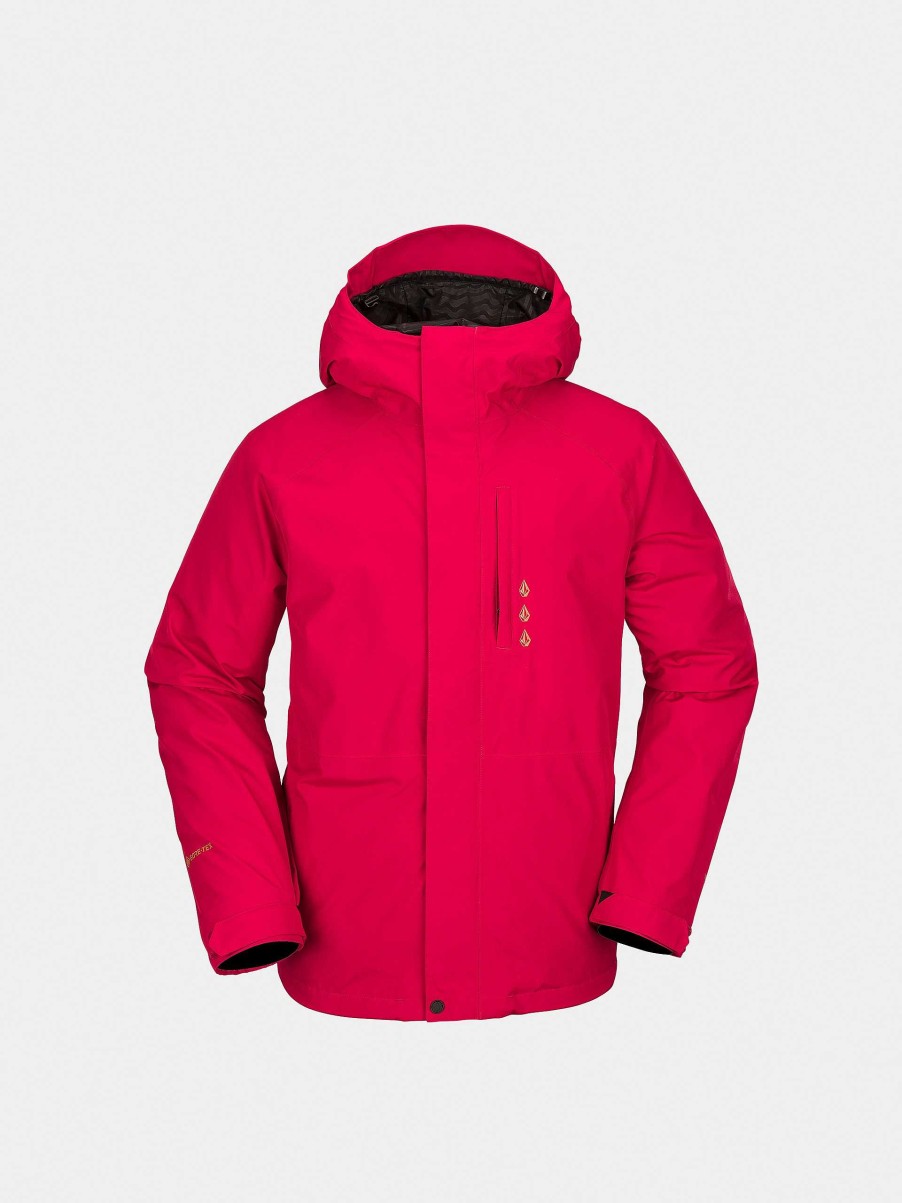 Clothing Volcom Snowboard Jackets | Mens Volcom Dua Ins Gore Tex Snowboard Jacket Red