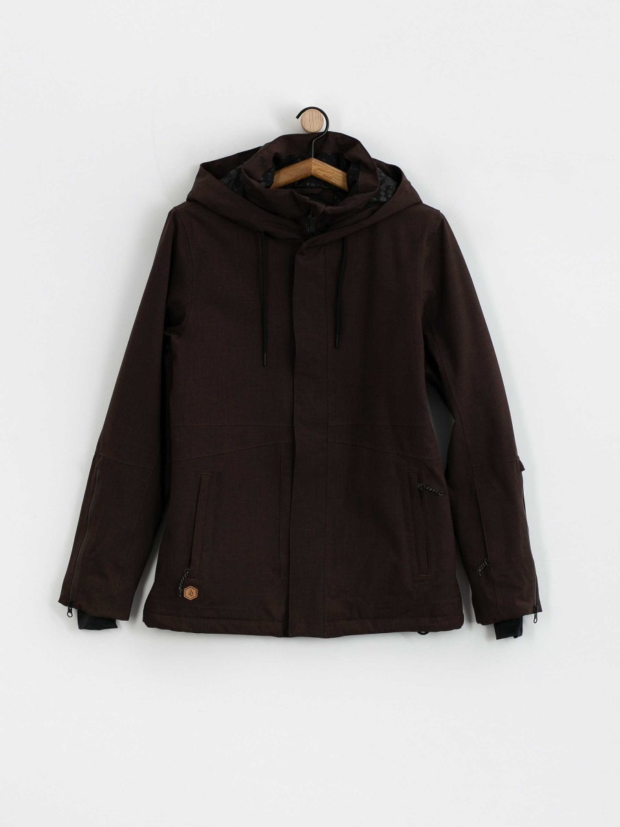 Clothing Volcom Snowboard Jackets | Womens Volcom Sherwin Ins Snowboard Jacket Brown