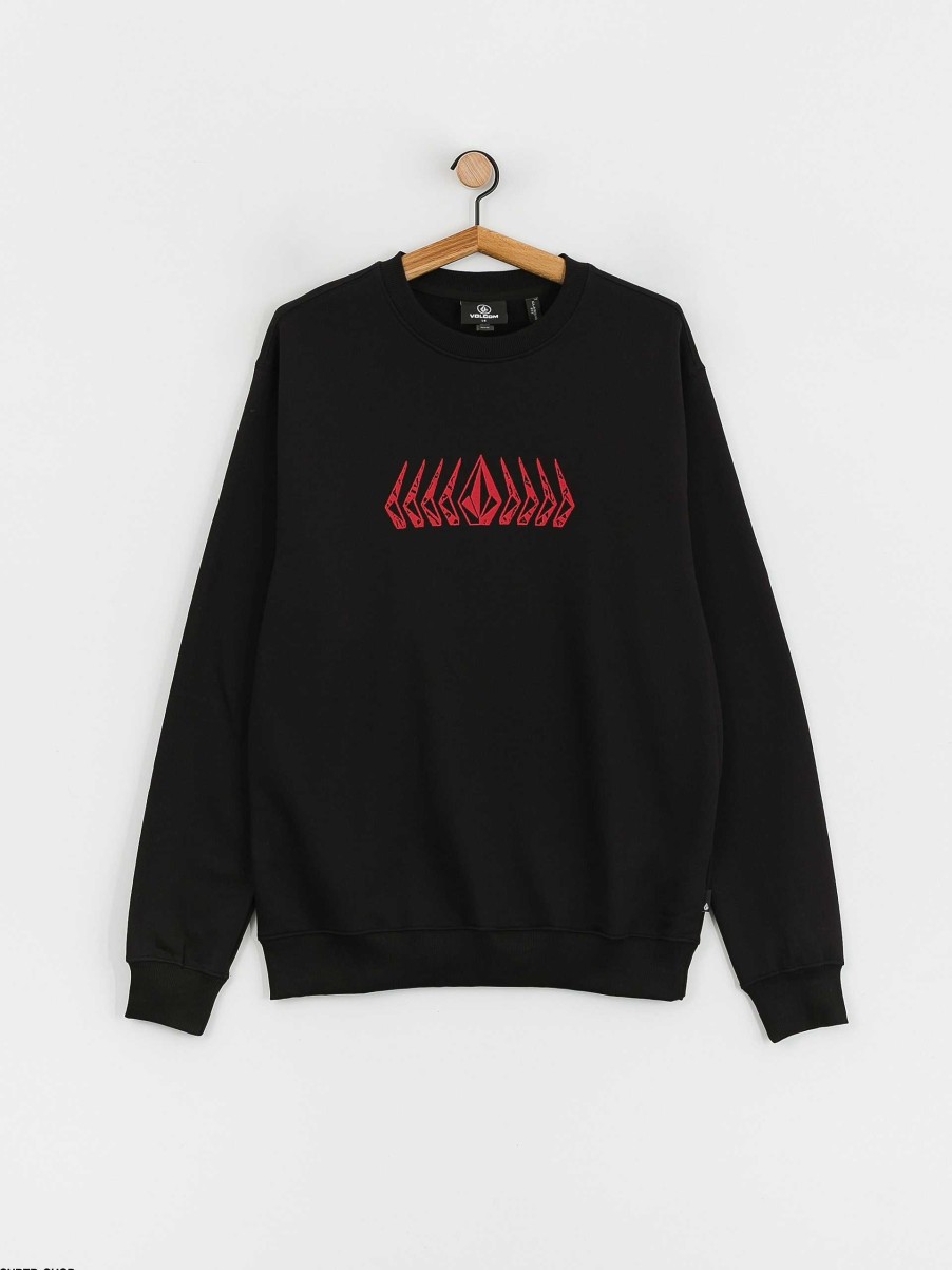 Clothing Volcom Sweatshirts/Hoodies | Volcom Watanite Crew Sweatshirt Black