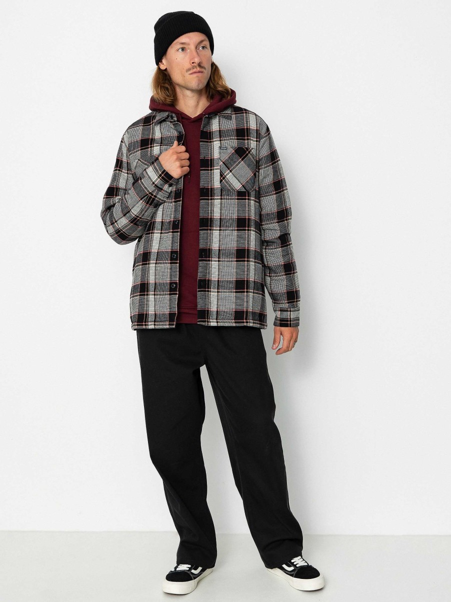 Clothing Volcom Shirts | Volcom Brickstone Lined Flannel Ls Shirt Black