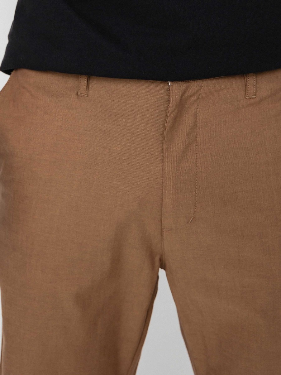 Clothing Iriedaily Shorts | Iriedaily Golfer Chambray Shorts Brown