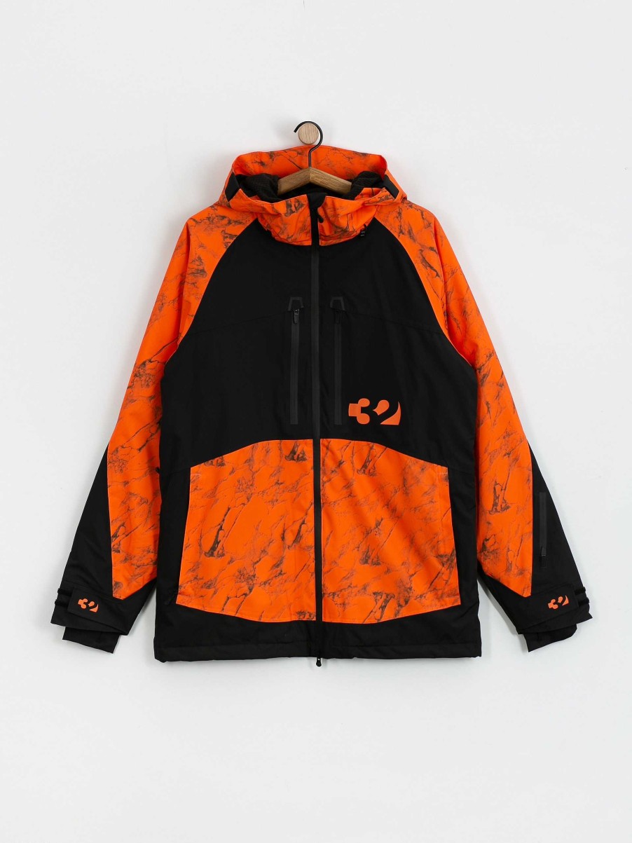 Clothing ThirtyTwo Snowboard Jackets | Mens Thirtytwo Lashed Insulated Snowboard Jacket Orange