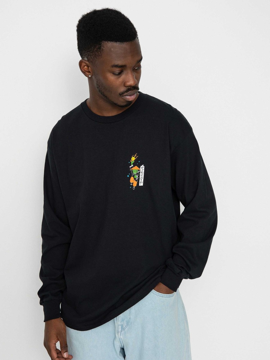 Clothing RipNDip Longsleeves | Ripndip Ryu Longsleeve Black