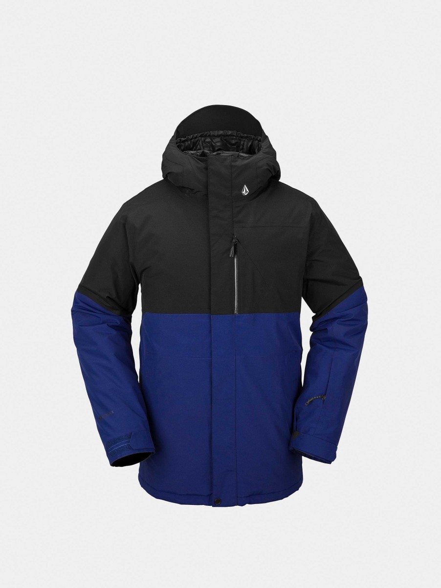 Clothing Volcom Snowboard Jackets | Mens Volcom L Ins Gore Tex Snowboard Jacket Blue/Black