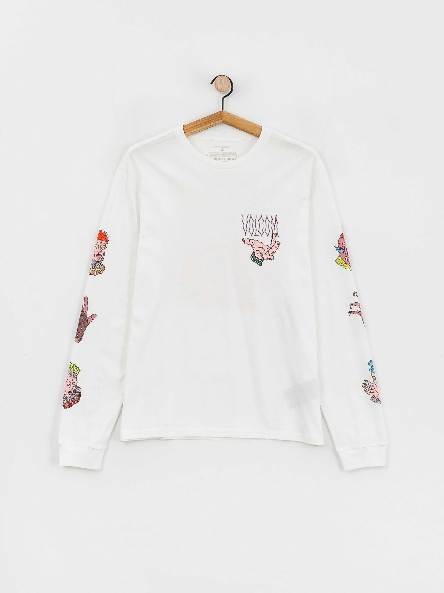 Clothing Volcom Longsleeves | Volcom Connected Minds Longsleeve White