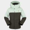 Clothing Volcom Snowboard Jackets | Volcom Sass'N'Frass Ins Jr Snowboard Jacket Green