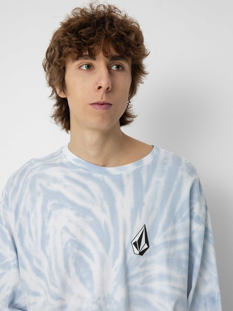 Clothing Volcom Longsleeves | Volcom Iconic Stone Dye Longsleeve Blue